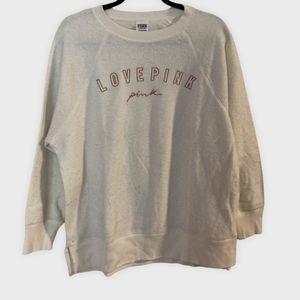 Victoria Secret's PINK Love Pink Sherpa Sweatshirt Hoodie - Small